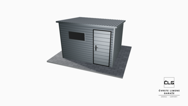 Vrtna kućica PREMIUM BTX 3x2.5 m s nagibom prema natrag